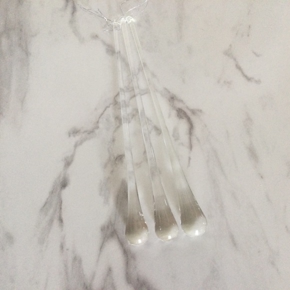 Set of 3 Glass Teardrop Ornaments - Picture 2 of 3